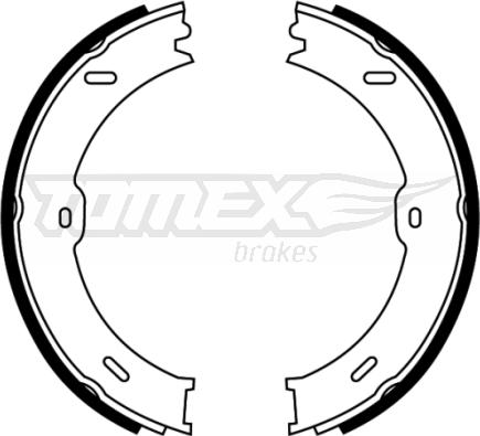 TOMEX brakes TX 22-13 - Комплект гальм, барабанний механізм avtolavka.club