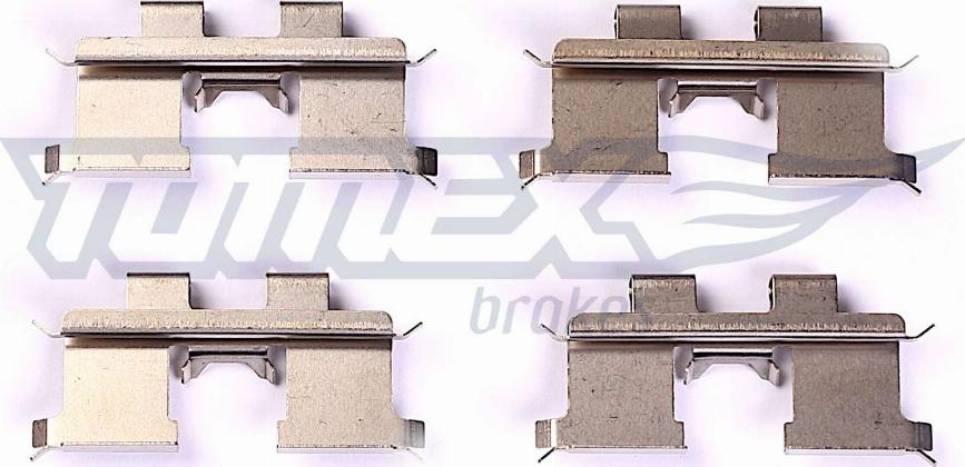 TOMEX brakes TX 44-46 - Комплектуючі, колодки дискового гальма avtolavka.club