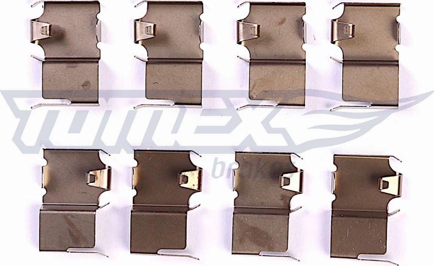 TOMEX brakes TX 44-61 - Комплектуючі, колодки дискового гальма avtolavka.club