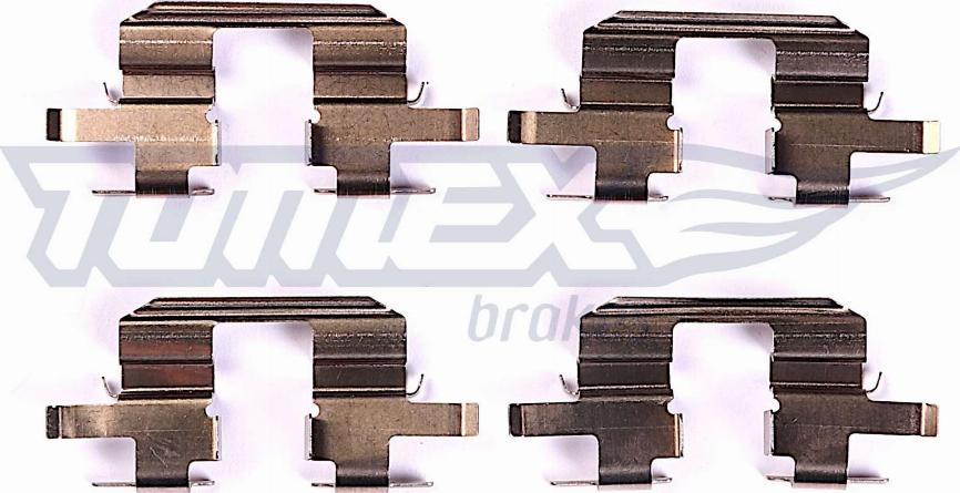 TOMEX brakes TX 44-67 - Комплектуючі, колодки дискового гальма avtolavka.club