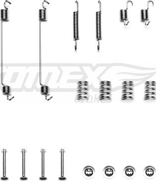 TOMEX brakes TX 40-08 - Комплектуючі, барабанний гальмівний механізм avtolavka.club