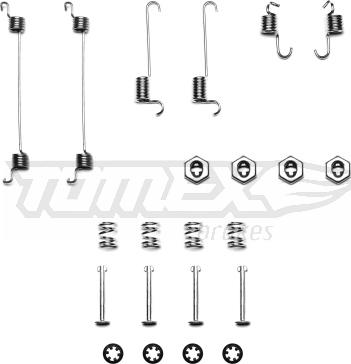 TOMEX brakes TX 40-30 - Комплектуючі, барабанний гальмівний механізм avtolavka.club