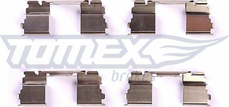 TOMEX brakes TX 43-50 - Комплектуючі, колодки дискового гальма avtolavka.club