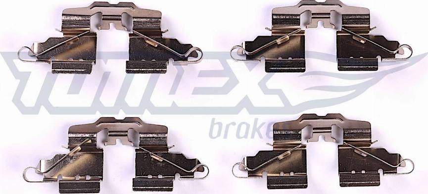 TOMEX brakes TX 43-60 - Комплектуючі, колодки дискового гальма avtolavka.club