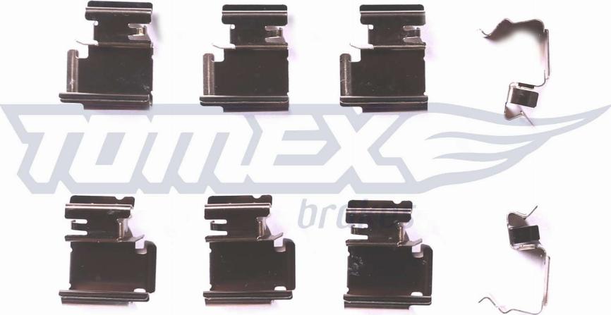 TOMEX brakes TX 43-01 - Комплектуючі, колодки дискового гальма avtolavka.club