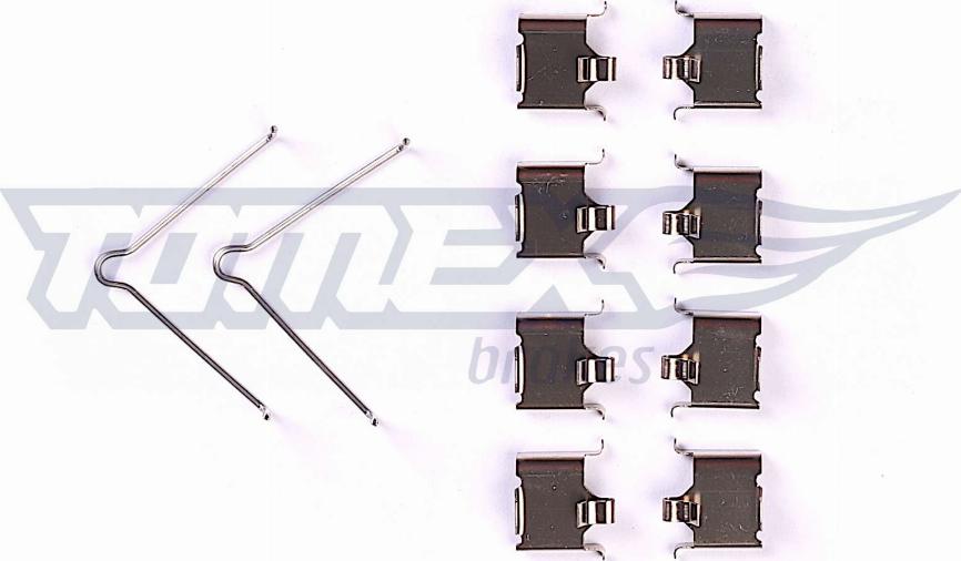 TOMEX brakes TX 43-08 - Комплектуючі, колодки дискового гальма avtolavka.club