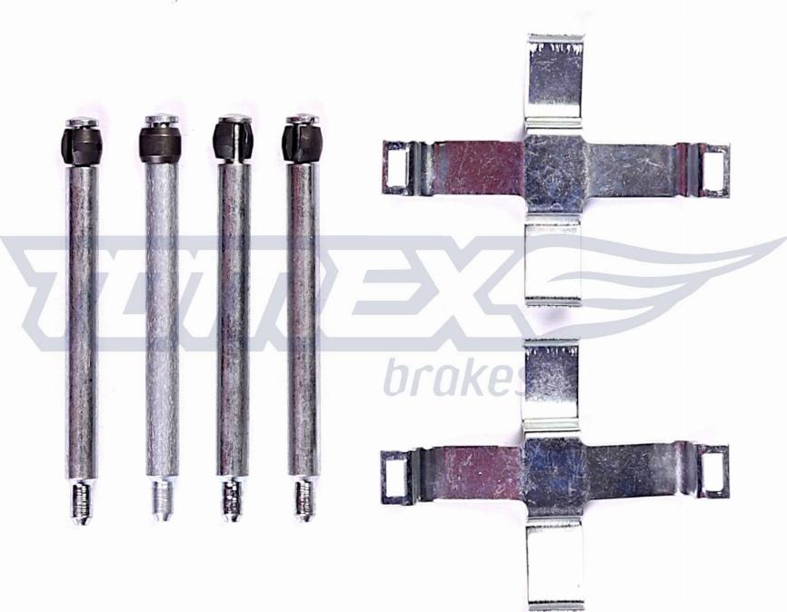 TOMEX brakes TX 43-84 - Комплектуючі, колодки дискового гальма avtolavka.club