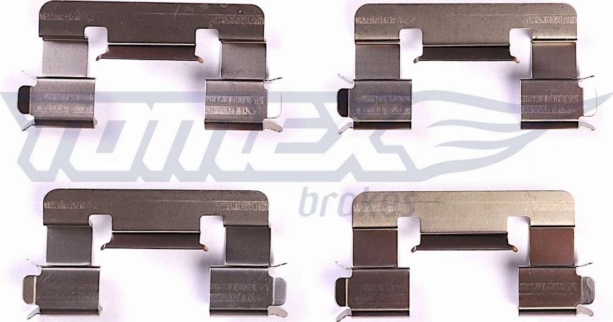 TOMEX brakes TX 43-36 - Комплектуючі, колодки дискового гальма avtolavka.club