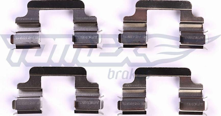 TOMEX brakes TX 43-33 - Комплектуючі, колодки дискового гальма avtolavka.club