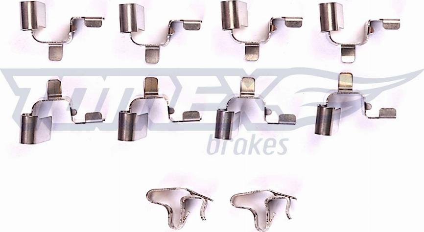 TOMEX brakes TX 43-72 - Комплектуючі, колодки дискового гальма avtolavka.club