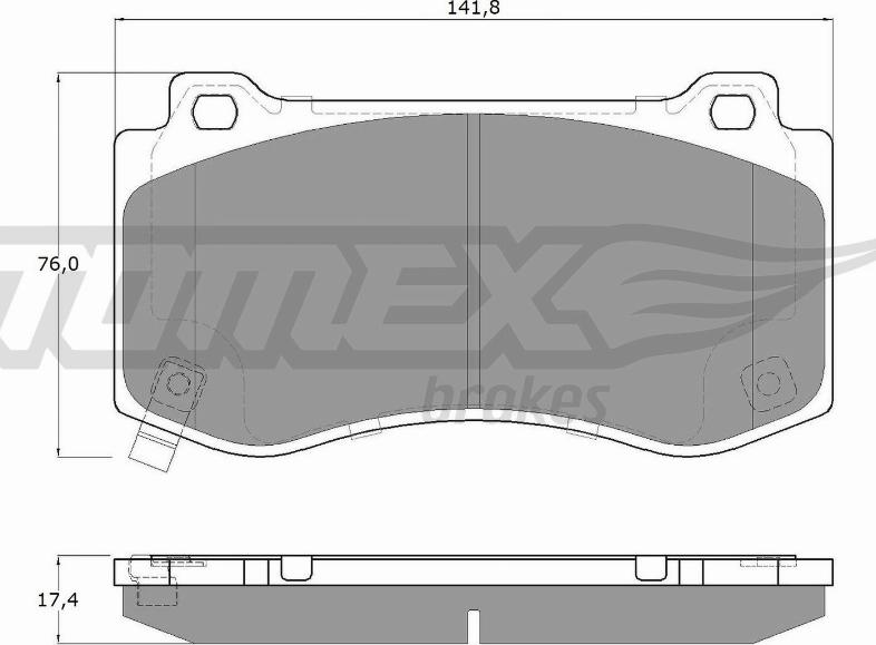 TOMEX brakes TX 19-95 - Гальмівні колодки, дискові гальма avtolavka.club