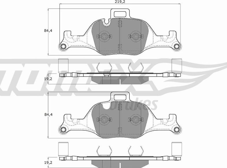 TOMEX brakes TX 19-08 - Гальмівні колодки, дискові гальма avtolavka.club