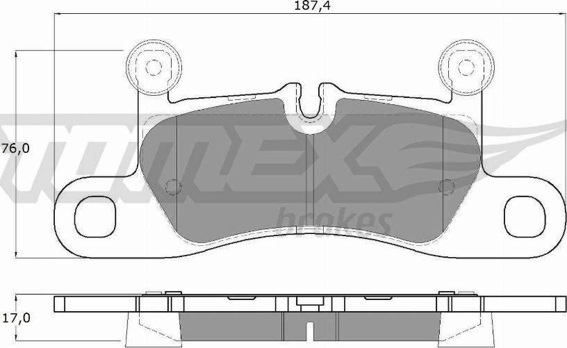 TOMEX brakes TX 19-26 - Гальмівні колодки, дискові гальма avtolavka.club