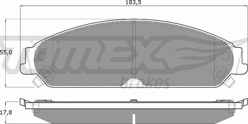 TOMEX brakes TX 19-20 - Гальмівні колодки, дискові гальма avtolavka.club