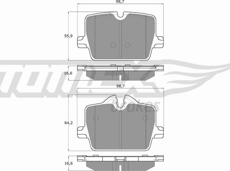 TOMEX brakes TX 19-73 - Гальмівні колодки, дискові гальма avtolavka.club