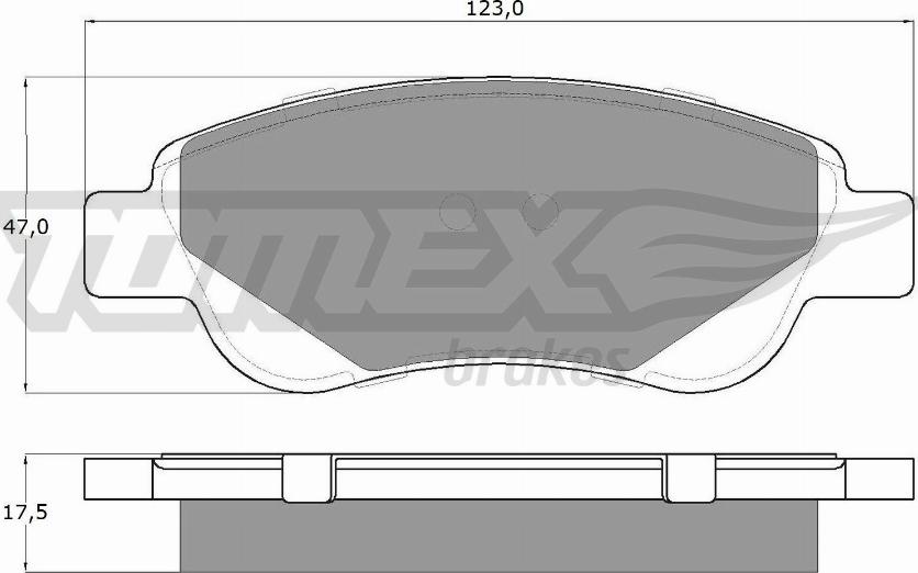 TOMEX brakes TX 14-37 - Гальмівні колодки, дискові гальма avtolavka.club