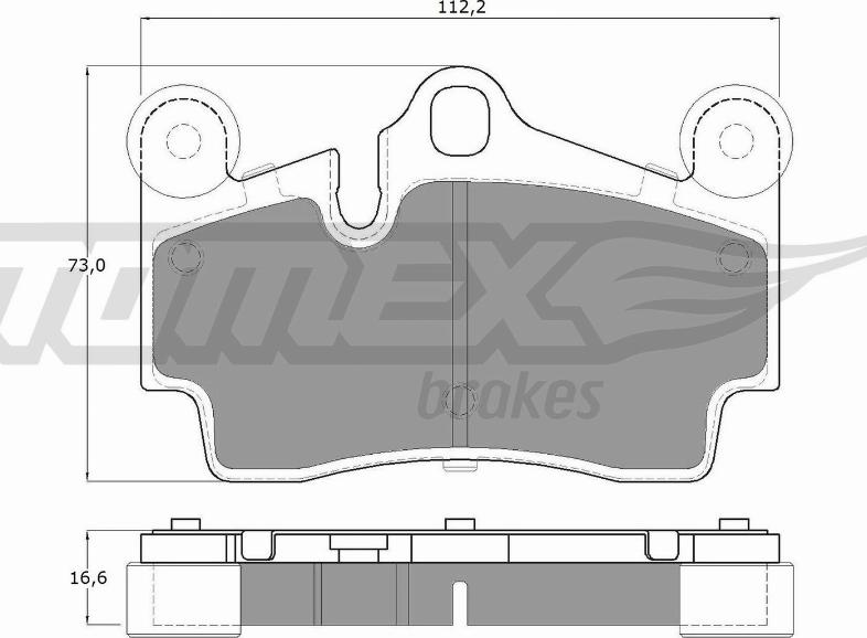 TOMEX brakes TX 14-76 - Гальмівні колодки, дискові гальма avtolavka.club