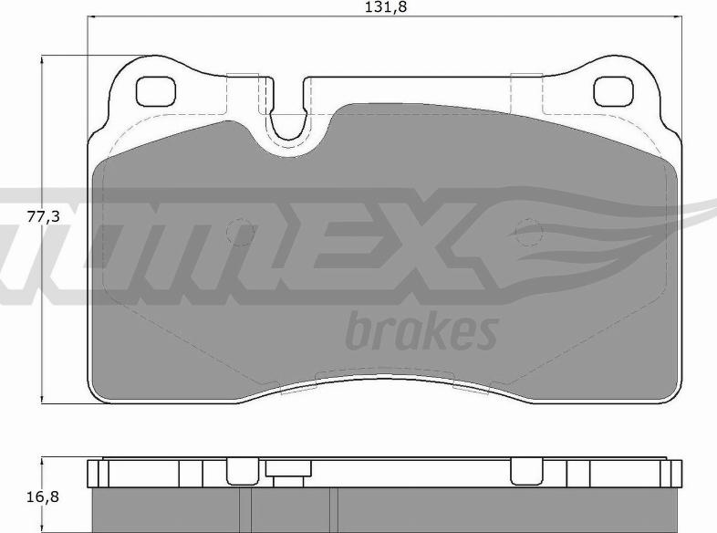 TOMEX brakes TX 14-73 - Гальмівні колодки, дискові гальма avtolavka.club