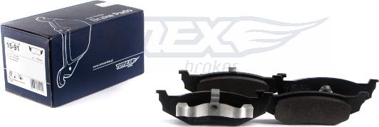 TOMEX brakes TX 15-91 - Гальмівні колодки, дискові гальма avtolavka.club