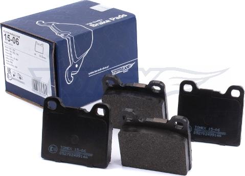 TOMEX brakes TX 15-06 - Гальмівні колодки, дискові гальма avtolavka.club