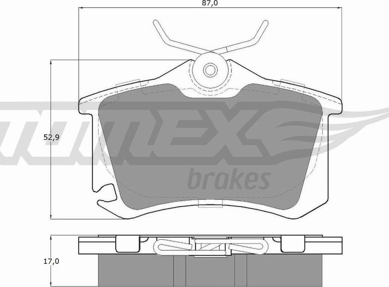 TOMEX brakes TX 15-22 - Гальмівні колодки, дискові гальма avtolavka.club