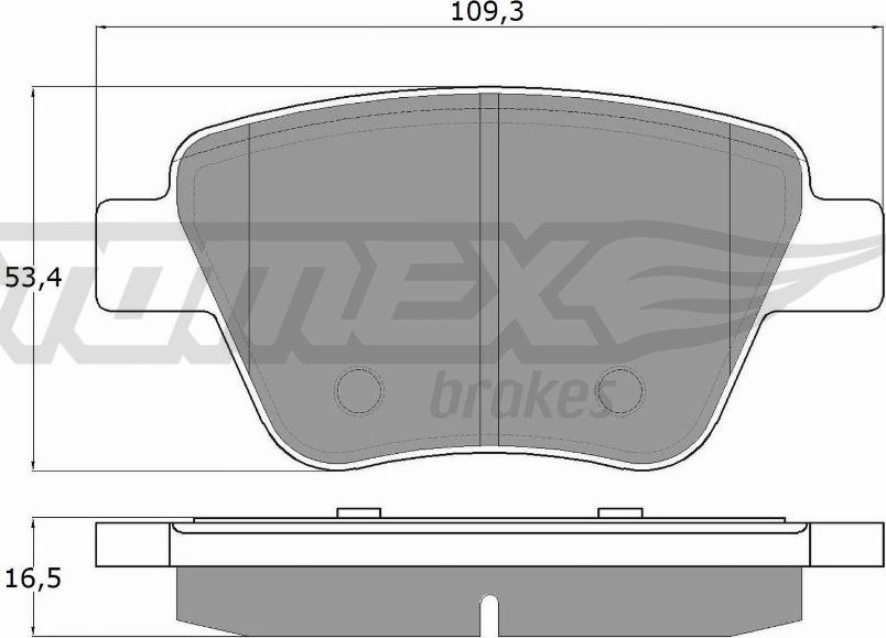 TOMEX brakes TX 16-59 - Гальмівні колодки, дискові гальма avtolavka.club