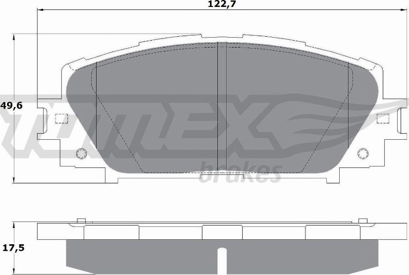 TOMEX brakes TX 16-09 - Гальмівні колодки, дискові гальма avtolavka.club