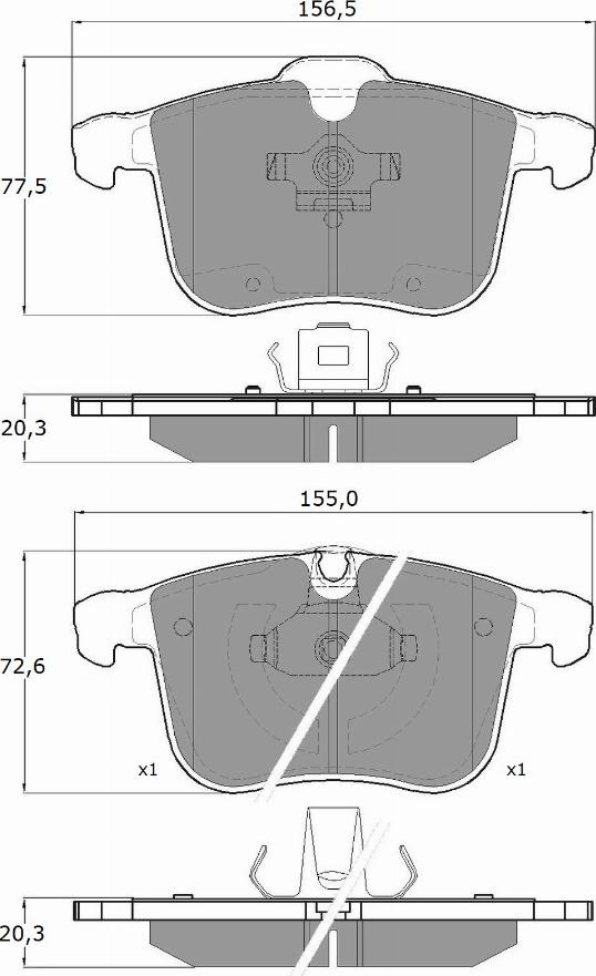 TOMEX brakes TX 16-19 - Гальмівні колодки, дискові гальма avtolavka.club