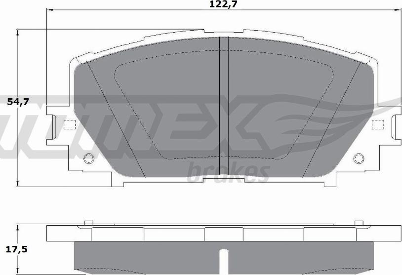 TOMEX brakes TX 16-10 - Гальмівні колодки, дискові гальма avtolavka.club