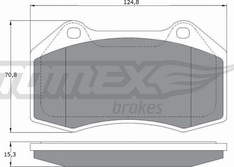 TOMEX brakes TX 16-732 - Гальмівні колодки, дискові гальма avtolavka.club