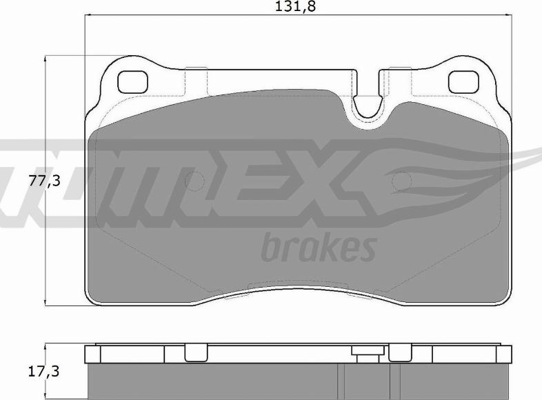 TOMEX brakes TX 16-72 - Гальмівні колодки, дискові гальма avtolavka.club