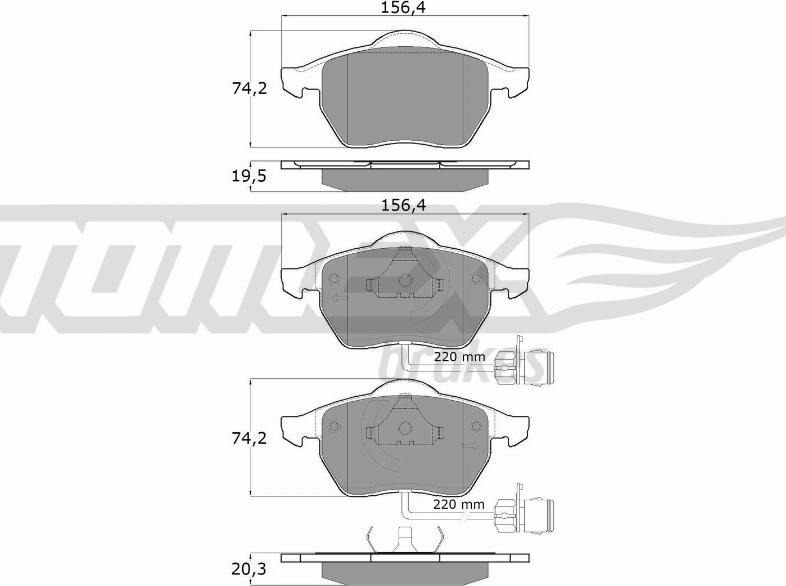 TOMEX brakes TX 10-941 - Гальмівні колодки, дискові гальма avtolavka.club