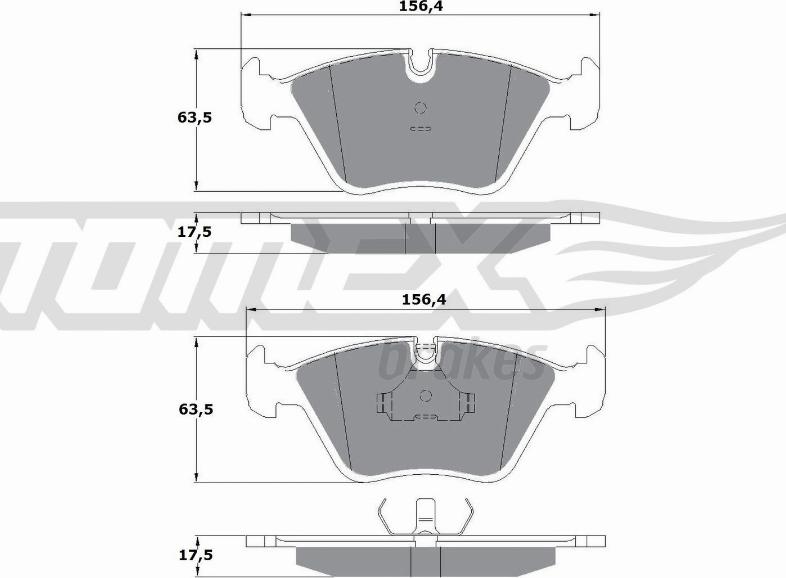 TOMEX brakes TX 10-692 - Гальмівні колодки, дискові гальма avtolavka.club