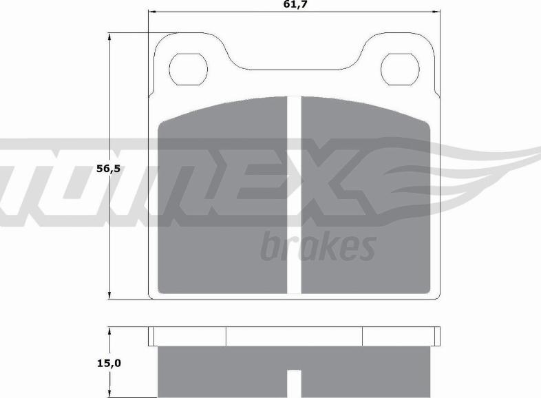 TOMEX brakes TX 10-19 - Гальмівні колодки, дискові гальма avtolavka.club