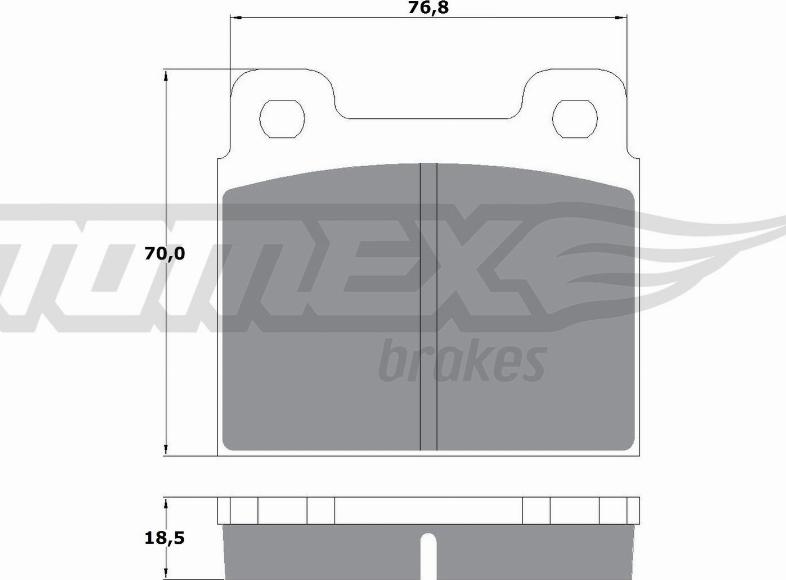 TOMEX brakes TX 10-181 - Гальмівні колодки, дискові гальма avtolavka.club