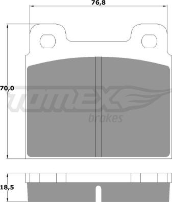 TOMEX brakes TX 10-181 - Гальмівні колодки, дискові гальма avtolavka.club