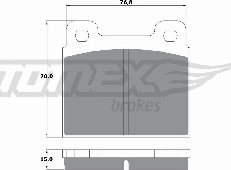 TOMEX brakes TX 10-18 - Гальмівні колодки, дискові гальма avtolavka.club