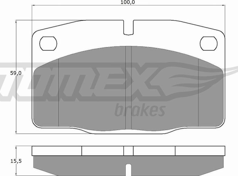 TOMEX brakes TX 10-13 - Гальмівні колодки, дискові гальма avtolavka.club