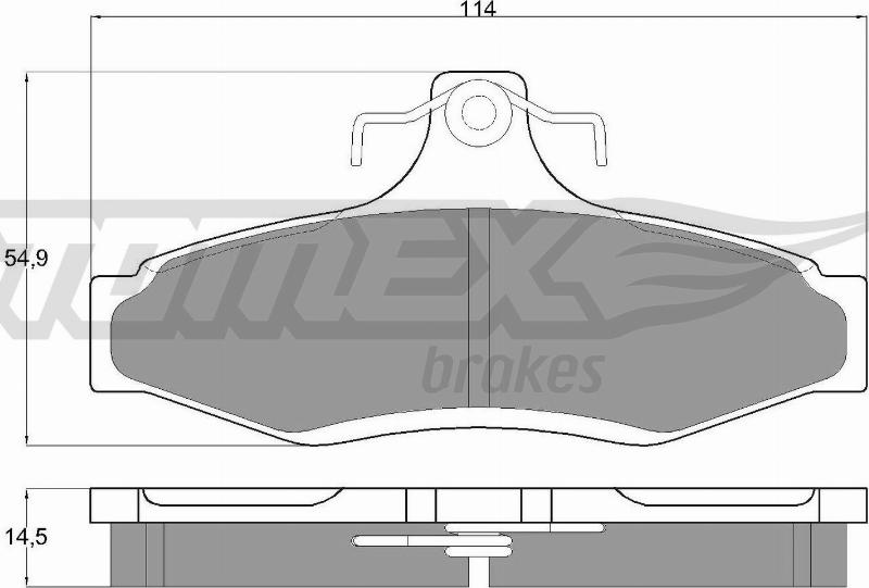 TOMEX brakes TX 10-81 - Гальмівні колодки, дискові гальма avtolavka.club