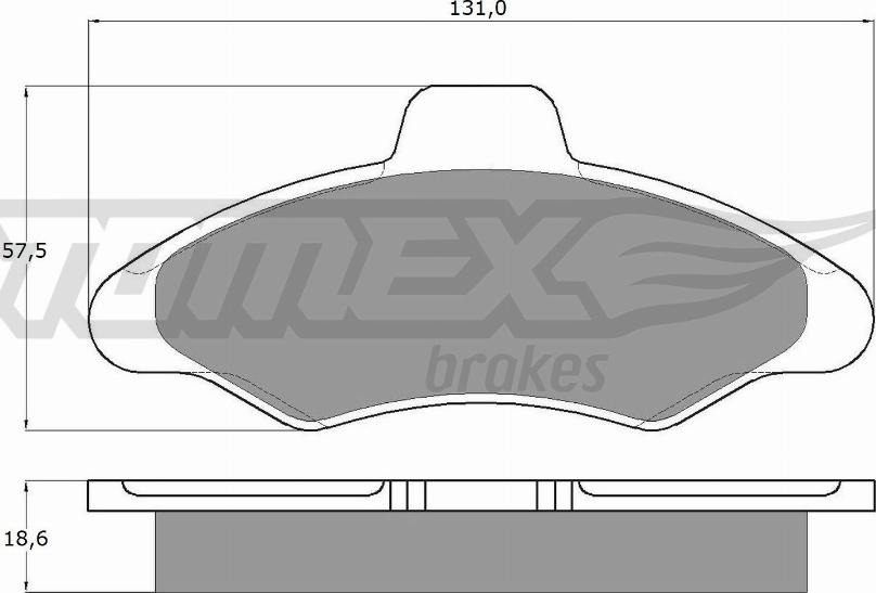TOMEX brakes TX 10-82 - Гальмівні колодки, дискові гальма avtolavka.club