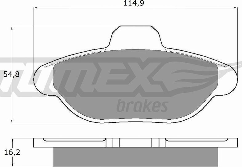 TOMEX brakes TX 10-33 - Гальмівні колодки, дискові гальма avtolavka.club