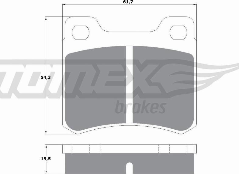 TOMEX brakes TX 10-371 - Гальмівні колодки, дискові гальма avtolavka.club