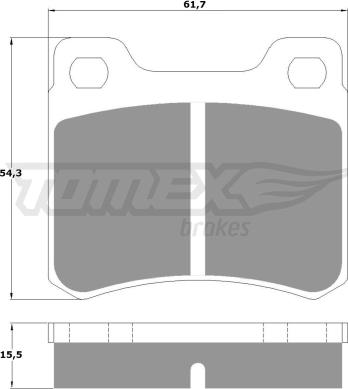 TOMEX brakes TX 10-371 - Гальмівні колодки, дискові гальма avtolavka.club