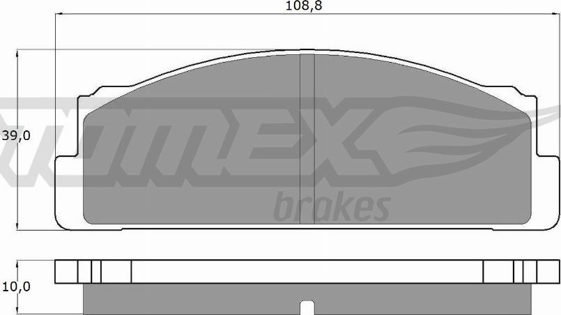 TOMEX brakes TX 10-24 - Гальмівні колодки, дискові гальма avtolavka.club