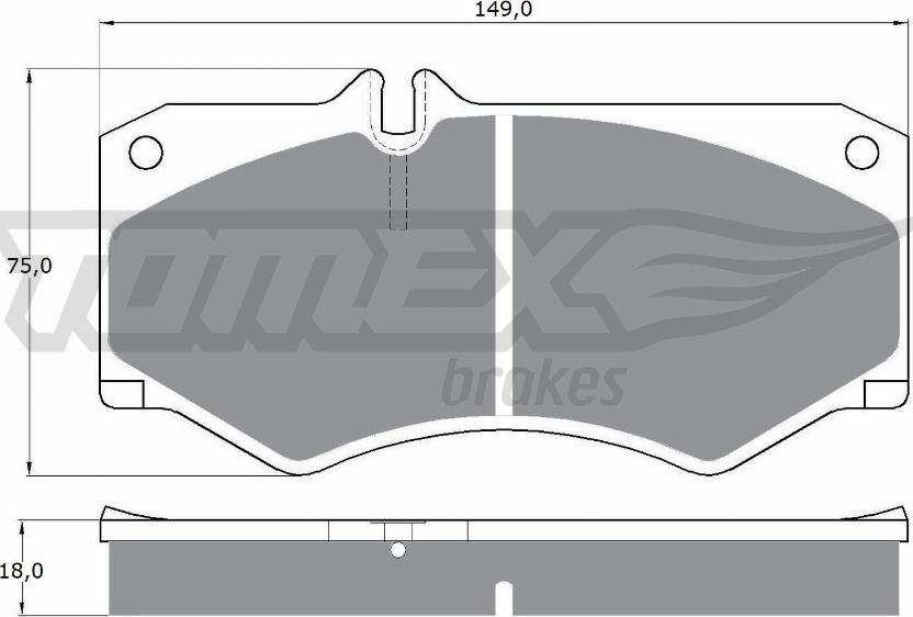 TOMEX brakes TX 10-20 - Гальмівні колодки, дискові гальма avtolavka.club