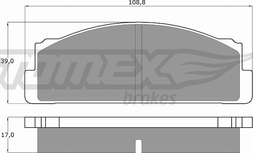 TOMEX brakes TX 10-23 - Гальмівні колодки, дискові гальма avtolavka.club