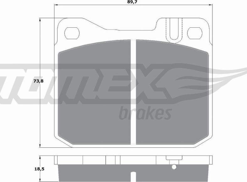 TOMEX brakes TX 10-224 - Гальмівні колодки, дискові гальма avtolavka.club