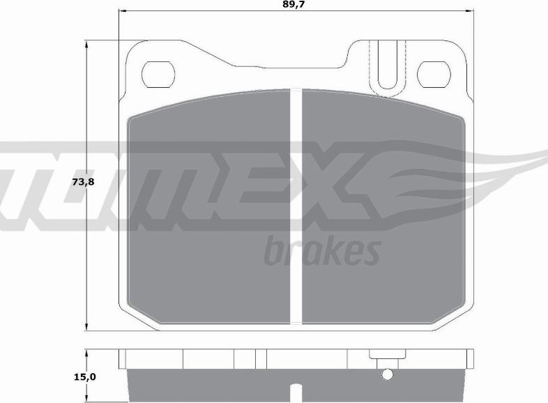 TOMEX brakes TX 10-22 - Гальмівні колодки, дискові гальма avtolavka.club