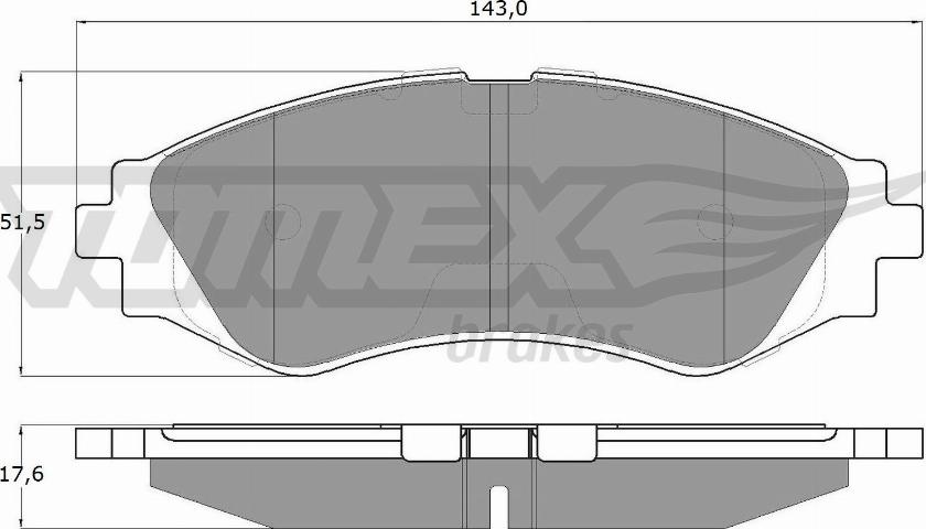TOMEX brakes TX 10-74 - Гальмівні колодки, дискові гальма avtolavka.club