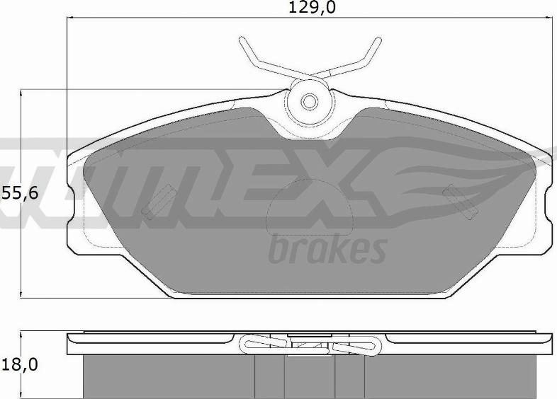 TOMEX brakes TX 10-761 - Гальмівні колодки, дискові гальма avtolavka.club